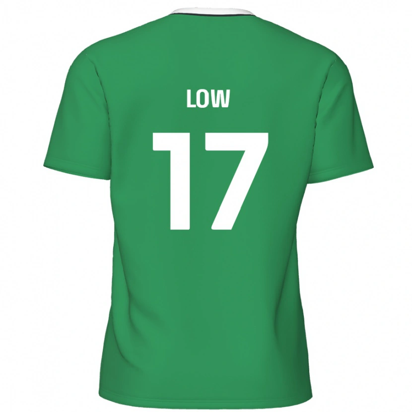 DanxenレディースJoe Low#17緑と白のストライプアウェイシャツ2024/25ジャージーユニフォーム