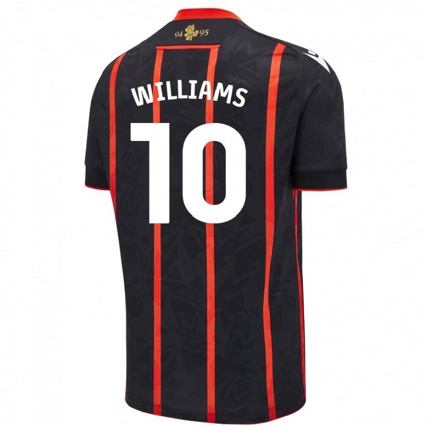 DanxenレディースChloe Williams#10黒 赤アウェイシャツ2024/25ジャージーユニフォーム
