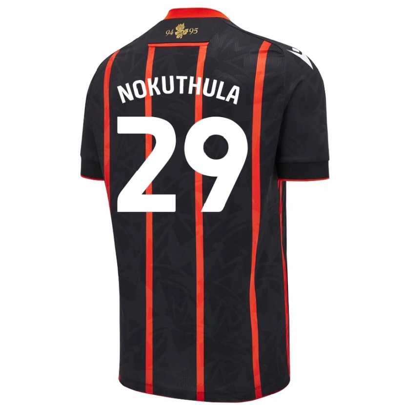 DanxenレディースFaith Nokuthula#29黒 赤アウェイシャツ2024/25ジャージーユニフォーム