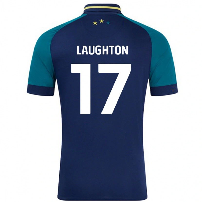 DanxenレディースZoe Laughton#17ネイビー ダークグリーンアウェイシャツ2024/25ジャージーユニフォーム