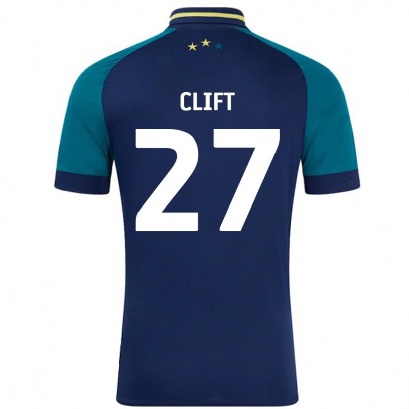 DanxenレディースCassidy Clift#27ネイビー ダークグリーンアウェイシャツ2024/25ジャージーユニフォーム