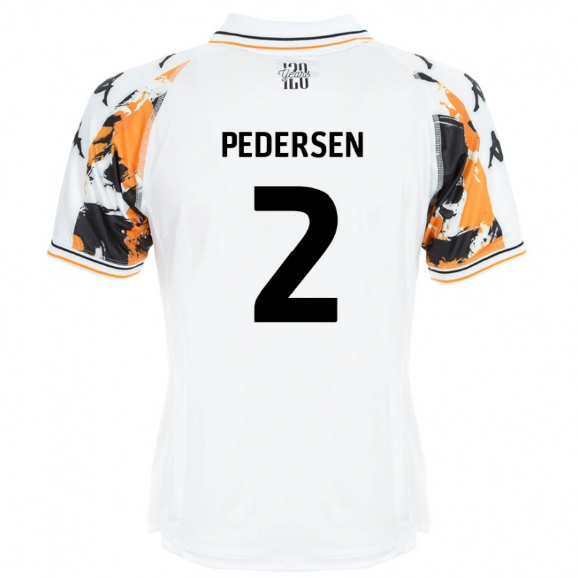 DanxenレディースEden Pedersen#2白アウェイシャツ2024/25ジャージーユニフォーム