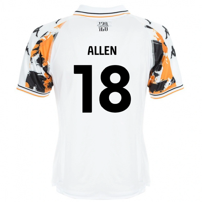 DanxenレディースAaliyah Allen#18白アウェイシャツ2024/25ジャージーユニフォーム