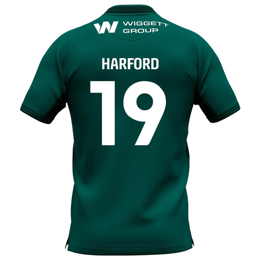 DanxenレディースBeth Harford#19緑アウェイシャツ2024/25ジャージーユニフォーム