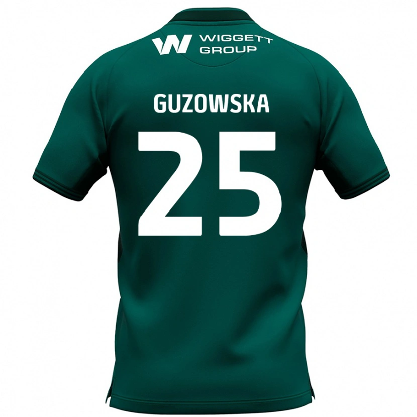 DanxenレディースSara Guzowska#25緑アウェイシャツ2024/25ジャージーユニフォーム