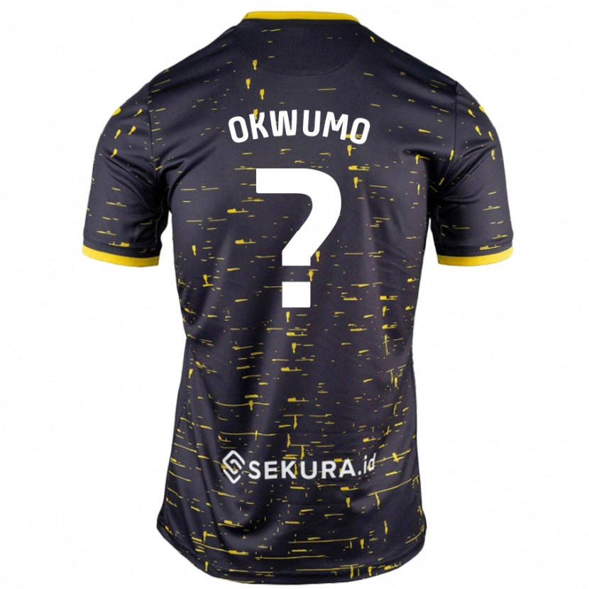 DanxenレディースHarmony Okwumo#0黒 黄アウェイシャツ2024/25ジャージーユニフォーム