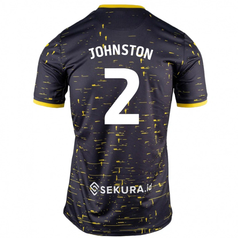 DanxenレディースChardonnay Johnston#2黒 黄アウェイシャツ2024/25ジャージーユニフォーム