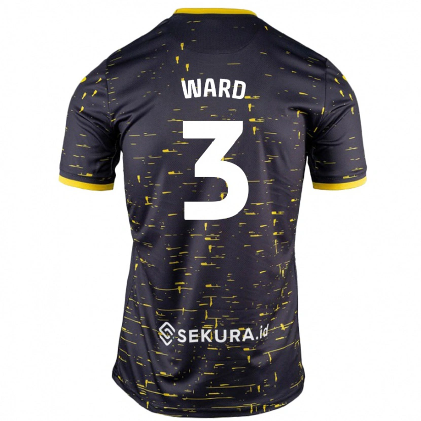 DanxenレディースSummer Ward#3黒 黄アウェイシャツ2024/25ジャージーユニフォーム