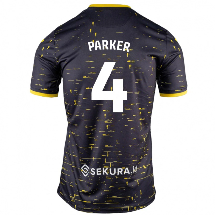 DanxenレディースAlice Parker#4黒 黄アウェイシャツ2024/25ジャージーユニフォーム