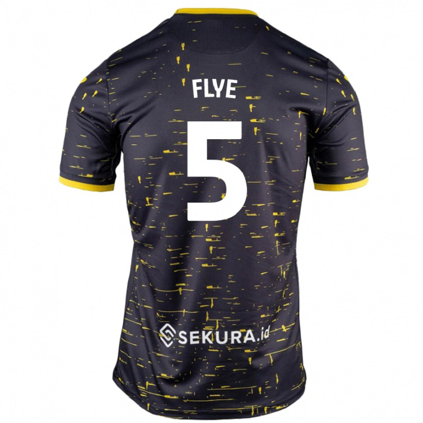 DanxenレディースCeri Flye#5黒 黄アウェイシャツ2024/25ジャージーユニフォーム