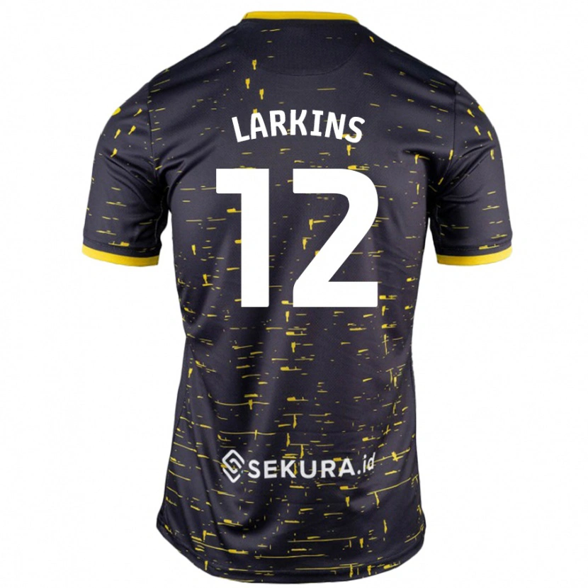 DanxenレディースAnna Larkins#12黒 黄アウェイシャツ2024/25ジャージーユニフォーム