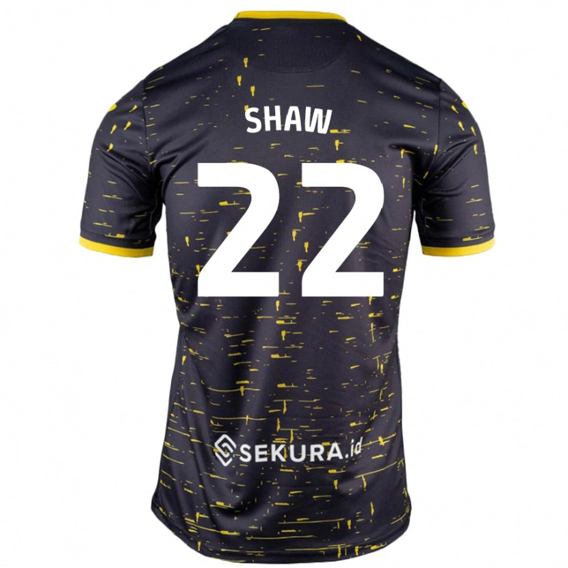 DanxenレディースShannon Shaw#22黒 黄アウェイシャツ2024/25ジャージーユニフォーム