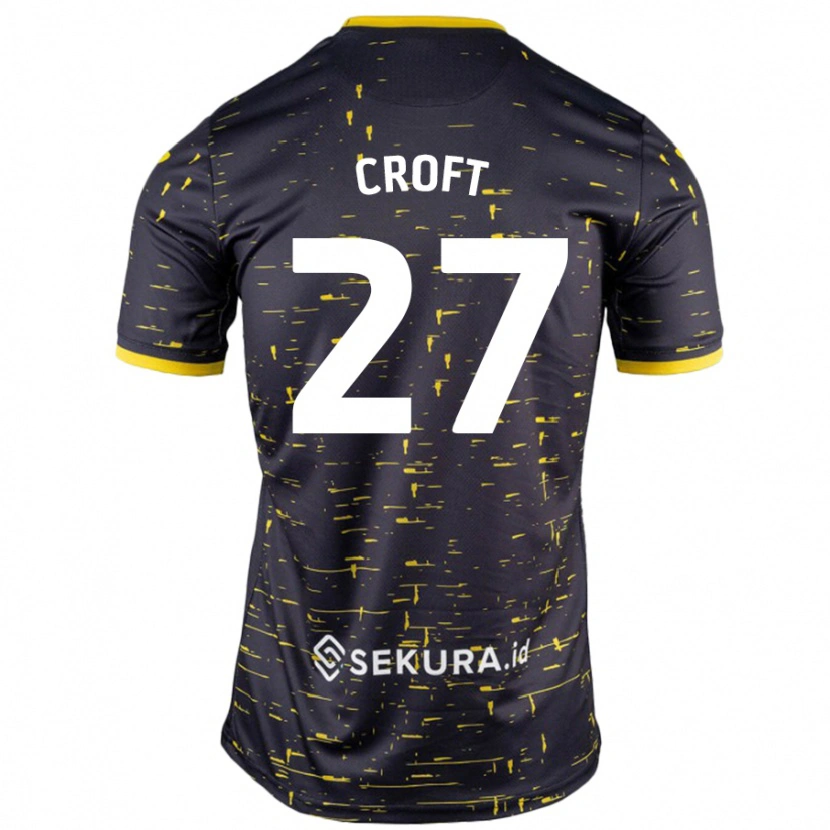 DanxenレディースMary Croft#27黒 黄アウェイシャツ2024/25ジャージーユニフォーム