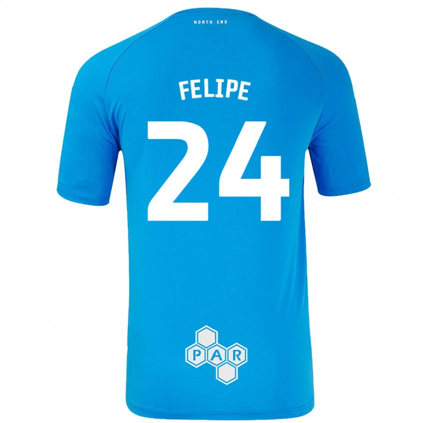 DanxenレディースFelipe#24スカイブルーアウェイシャツ2024/25ジャージーユニフォーム