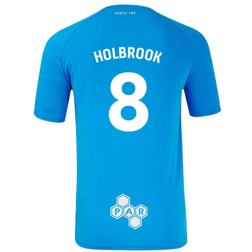 DanxenレディースJess Holbrook#8スカイブルーアウェイシャツ2024/25ジャージーユニフォーム
