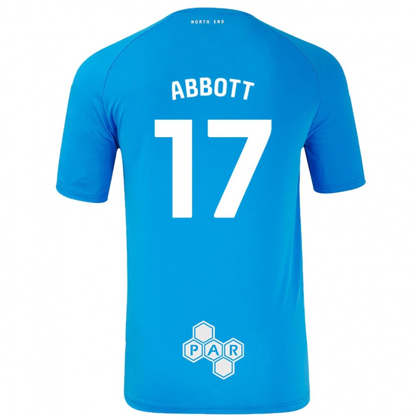 DanxenレディースBecky Abbott#17スカイブルーアウェイシャツ2024/25ジャージーユニフォーム