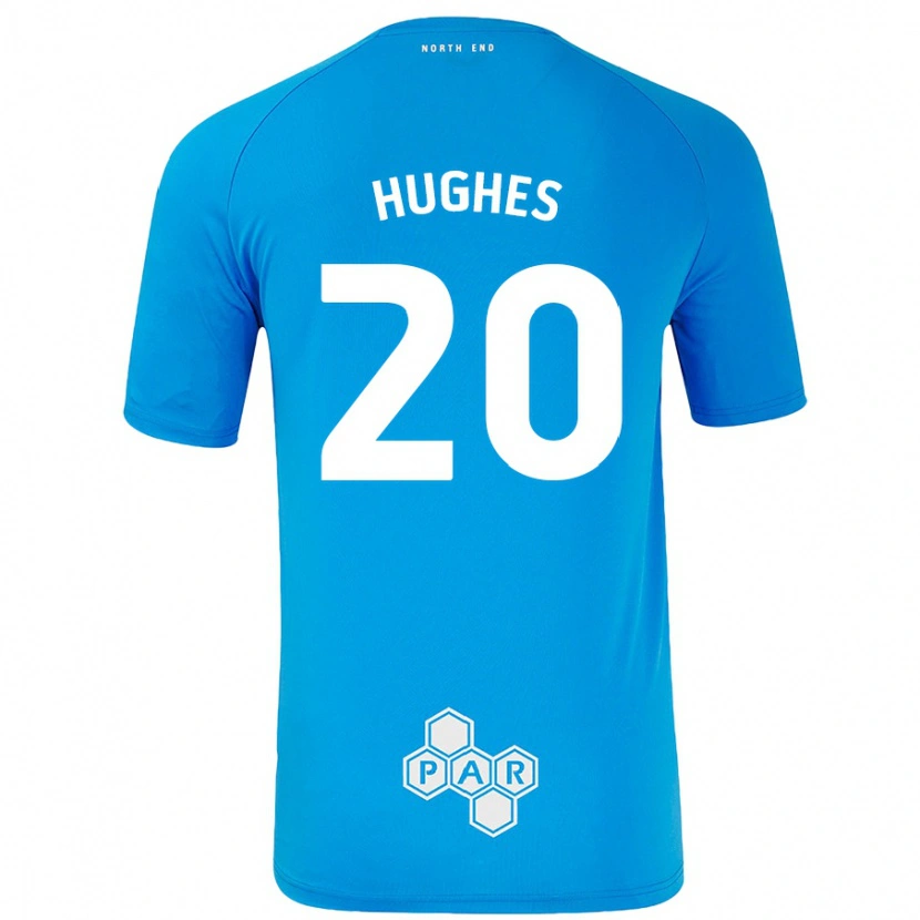 DanxenレディースAmy Hughes#20スカイブルーアウェイシャツ2024/25ジャージーユニフォーム