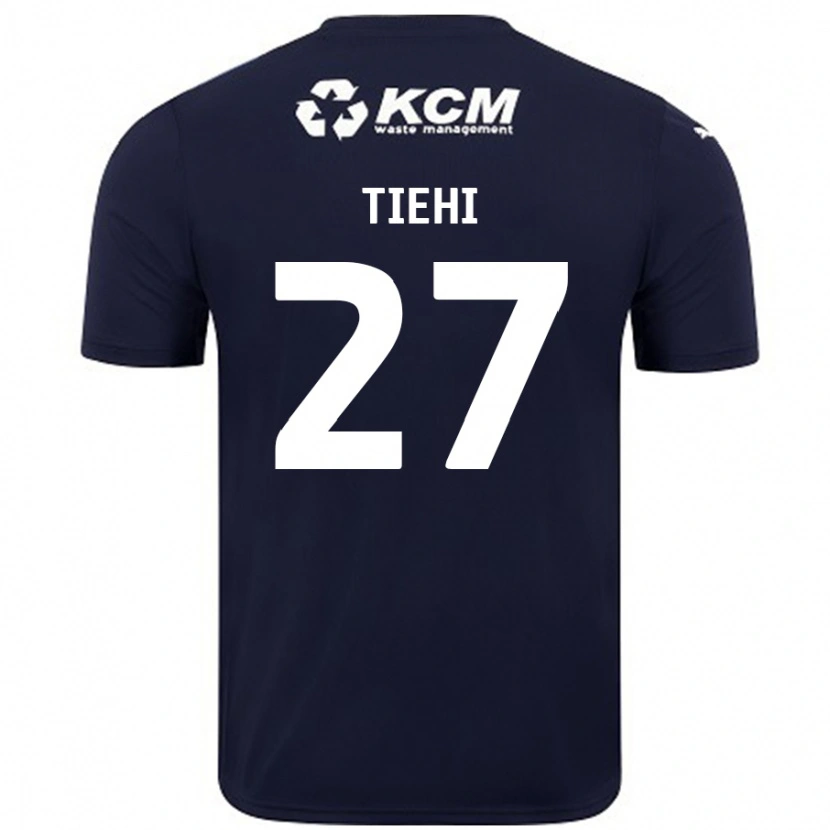 DanxenレディースChrist Tiehi#27ネイビーブルーアウェイシャツ2024/25ジャージーユニフォーム