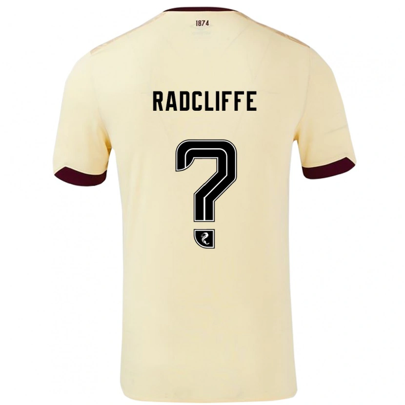DanxenレディースJosh Radcliffe#0クリームバーガンディアウェイシャツ2024/25ジャージーユニフォーム