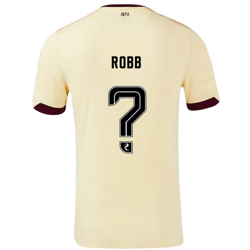 DanxenレディースCallen Robb#0クリームバーガンディアウェイシャツ2024/25ジャージーユニフォーム