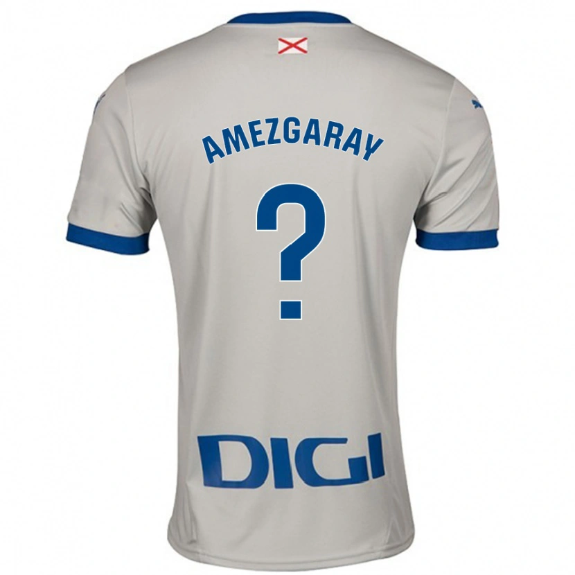 DanxenレディースAnder Amezgaray#0ライトグレーアウェイシャツ2024/25ジャージーユニフォーム