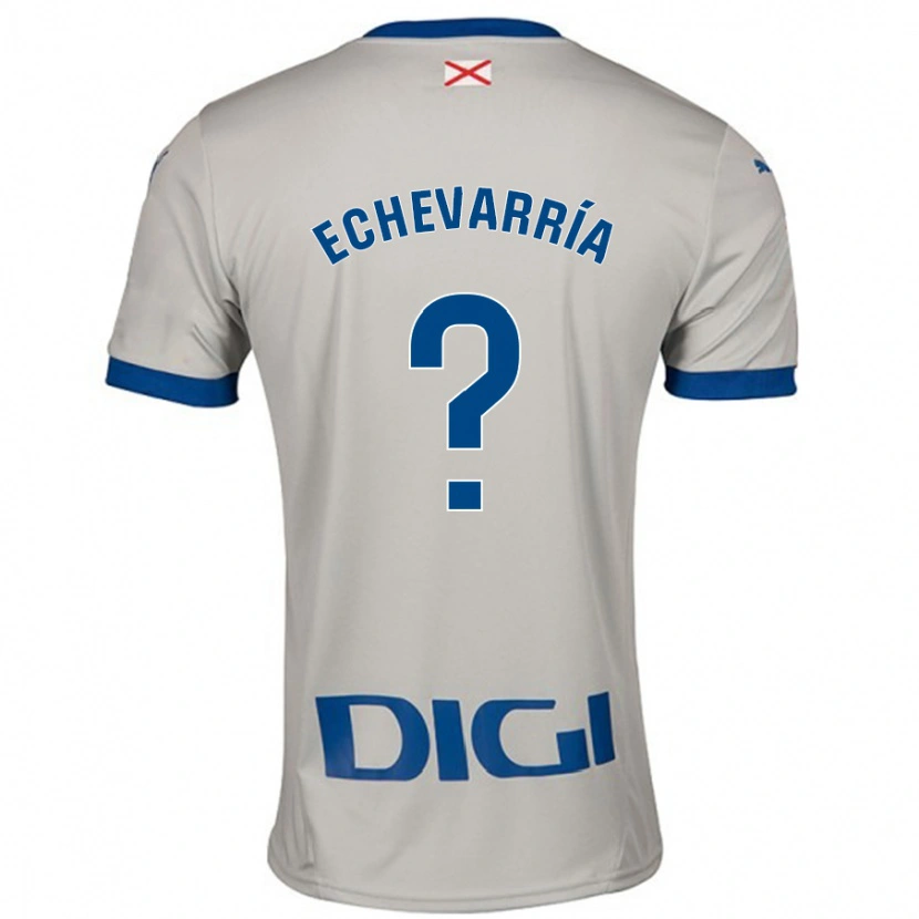 DanxenレディースIker Echevarría#0ライトグレーアウェイシャツ2024/25ジャージーユニフォーム