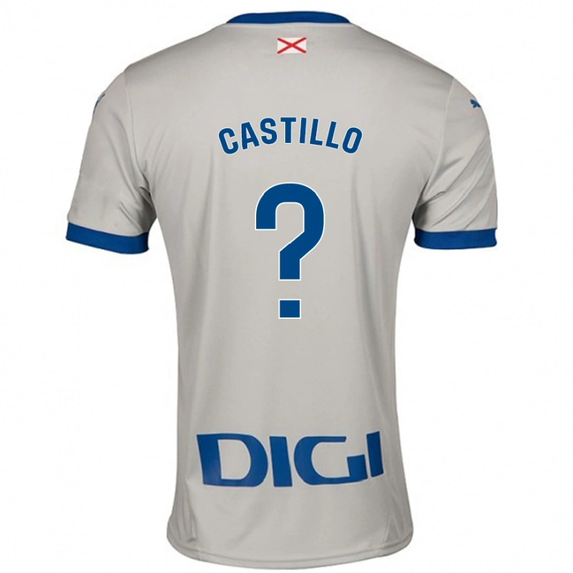 DanxenレディースAdrián Castillo#0ライトグレーアウェイシャツ2024/25ジャージーユニフォーム