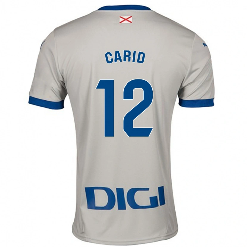 DanxenレディースAndrea Carid#12ライトグレーアウェイシャツ2024/25ジャージーユニフォーム