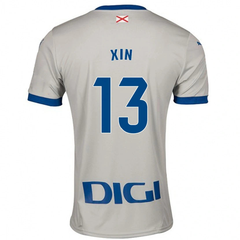 DanxenレディースJana Xin#13ライトグレーアウェイシャツ2024/25ジャージーユニフォーム