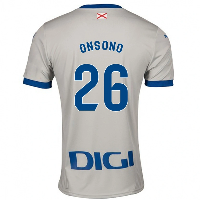 DanxenレディースLorea Onsoño#26ライトグレーアウェイシャツ2024/25ジャージーユニフォーム