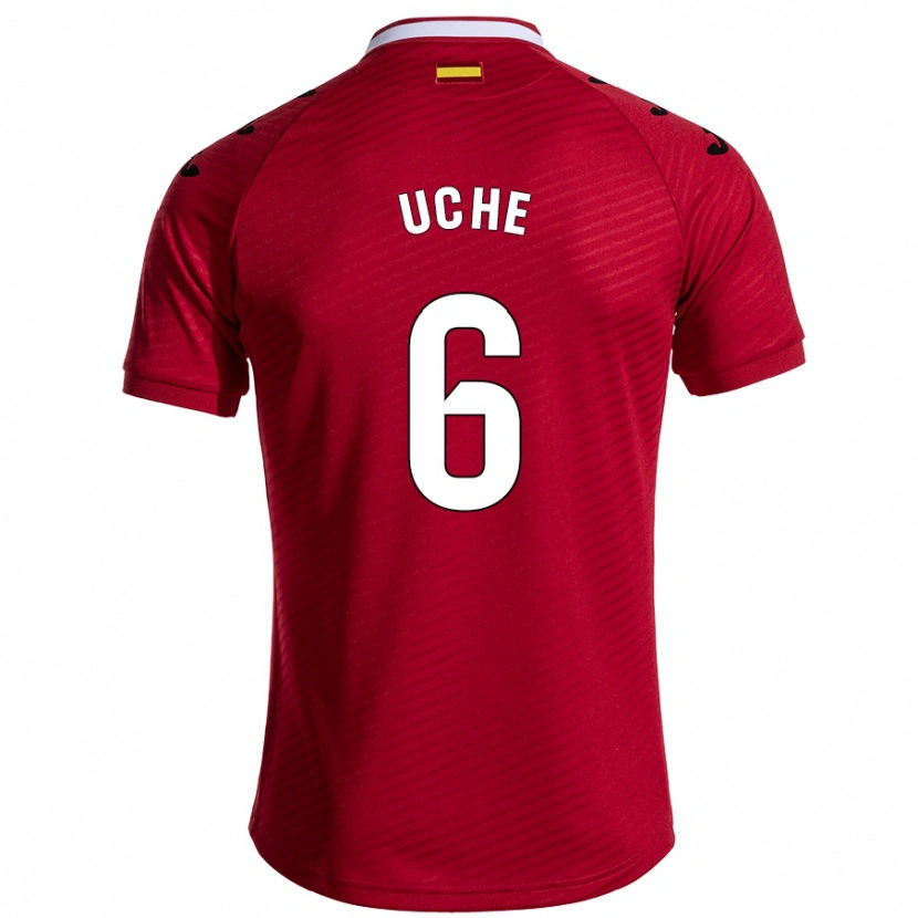 DanxenレディースChrisantus Uche#6ダークレッドアウェイシャツ2024/25ジャージーユニフォーム