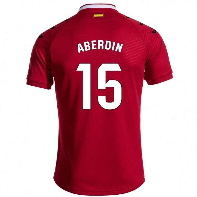 DanxenレディースNabil Aberdin#15ダークレッドアウェイシャツ2024/25ジャージーユニフォーム