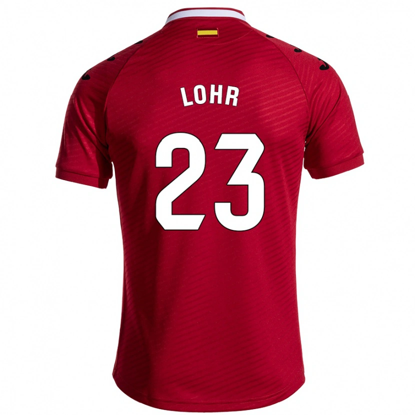 DanxenレディースLuca Lohr#23ダークレッドアウェイシャツ2024/25ジャージーユニフォーム