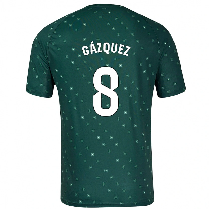 DanxenレディースJoan Gázquez#8ダークグリーンアウェイシャツ2024/25ジャージーユニフォーム