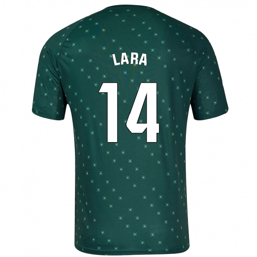 DanxenレディースLuis Lara#14ダークグリーンアウェイシャツ2024/25ジャージーユニフォーム
