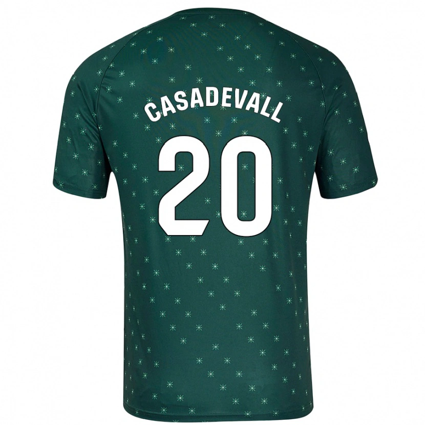 DanxenレディースMarçal Casadevall#20ダークグリーンアウェイシャツ2024/25ジャージーユニフォーム