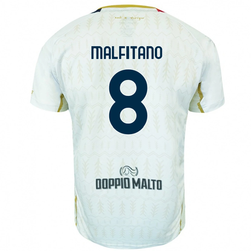 DanxenレディースRoberto Malfitano#8白アウェイシャツ2024/25ジャージーユニフォーム