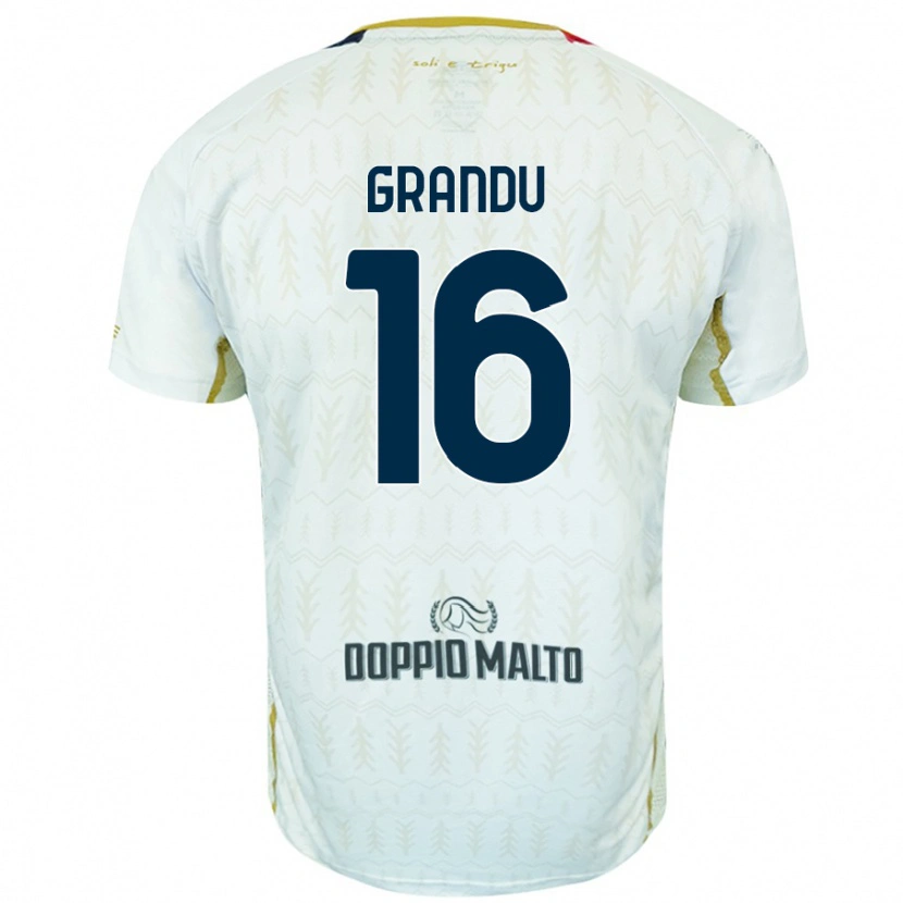 DanxenレディースNicola Grandu#16白アウェイシャツ2024/25ジャージーユニフォーム
