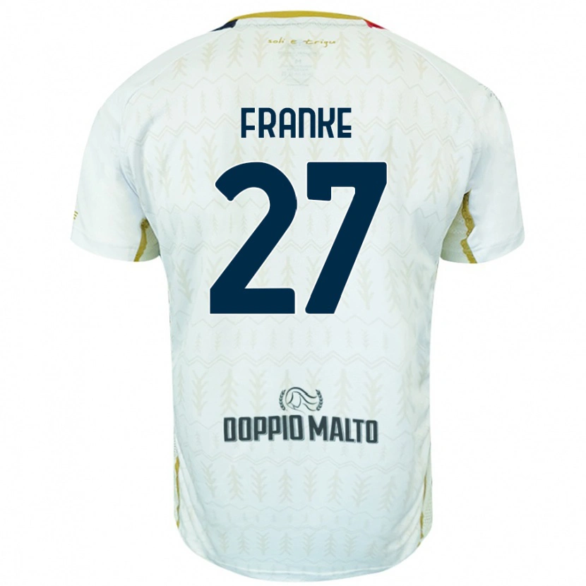 DanxenレディースAntoni Franke#27白アウェイシャツ2024/25ジャージーユニフォーム