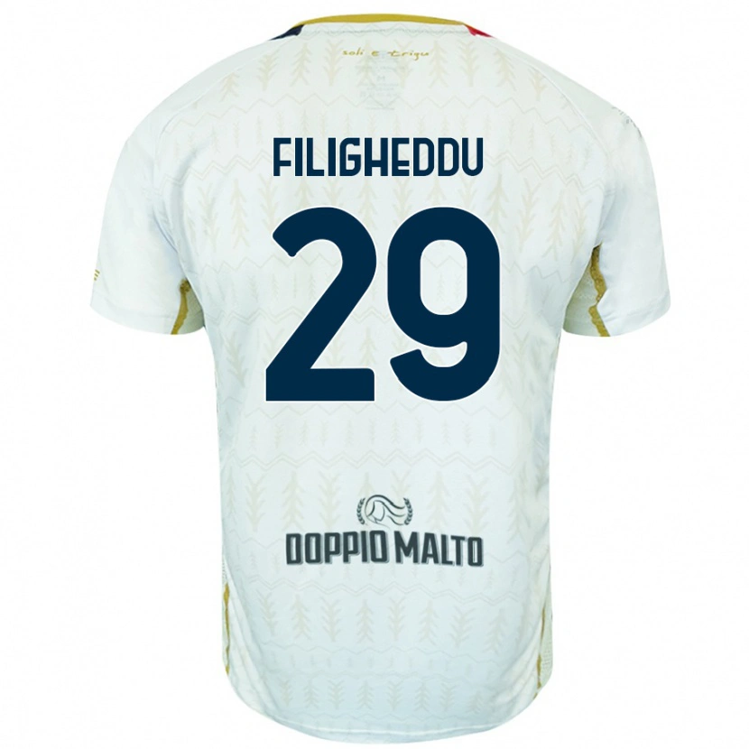 DanxenレディースDaniele Filigheddu#29白アウェイシャツ2024/25ジャージーユニフォーム