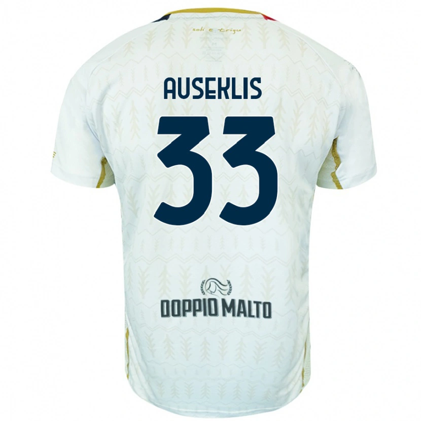 DanxenレディースHenrijs Auseklis#33白アウェイシャツ2024/25ジャージーユニフォーム