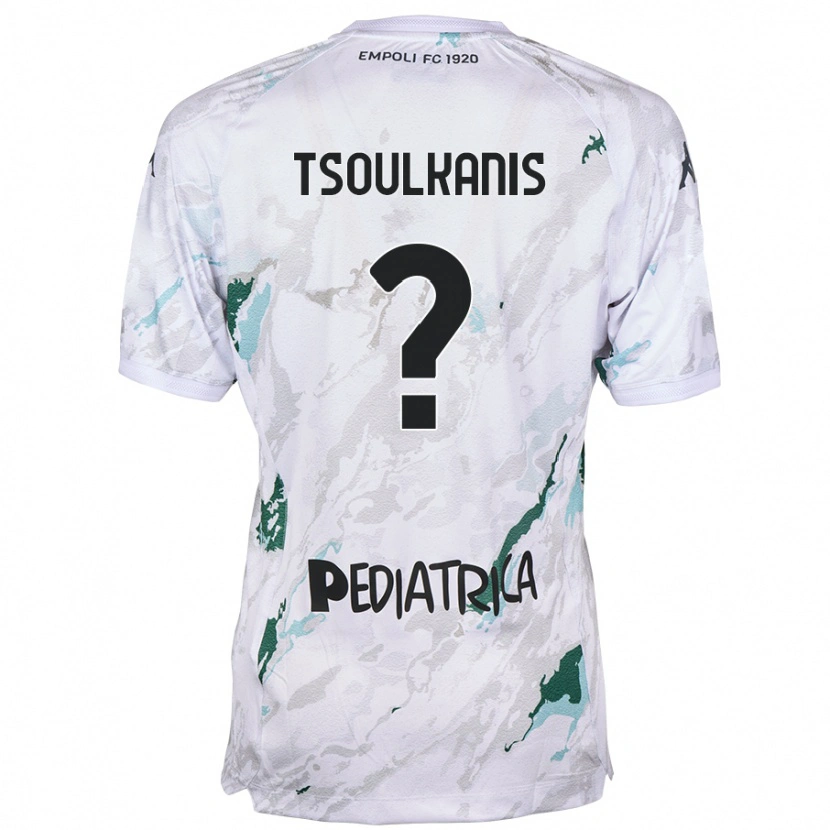 DanxenレディースKonstantinos Tsoulkanis#0グレーアウェイシャツ2024/25ジャージーユニフォーム