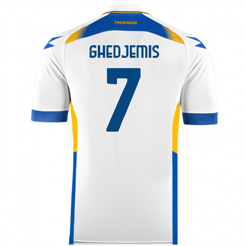 DanxenレディースFarès Ghedjemis#7白アウェイシャツ2024/25ジャージーユニフォーム