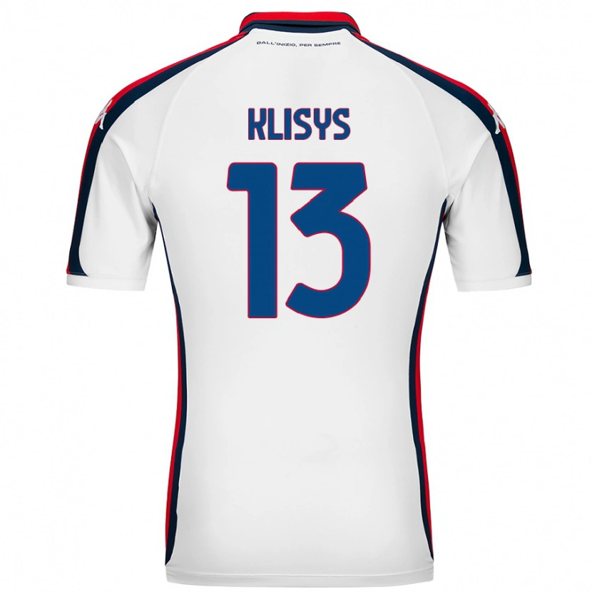 DanxenレディースLukas Klisys#13白アウェイシャツ2024/25ジャージーユニフォーム