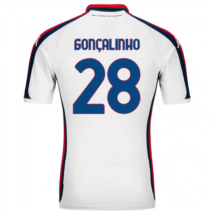 DanxenレディースJoão Gonçalinho#28白アウェイシャツ2024/25ジャージーユニフォーム