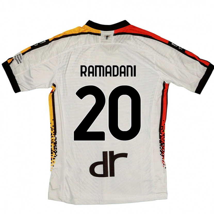 Danxenレディースイルベル・ラマダニ#20白 黒アウェイシャツ2024/25ジャージーユニフォーム