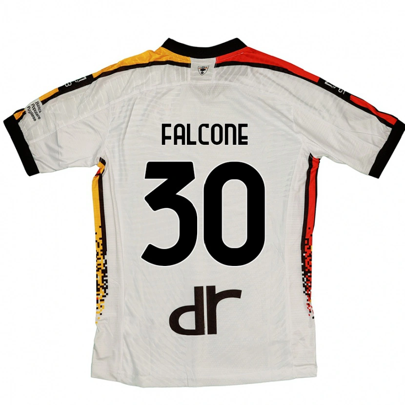 Danxenレディースヴラディミーロ・ファルコーネ#30白 黒アウェイシャツ2024/25ジャージーユニフォーム