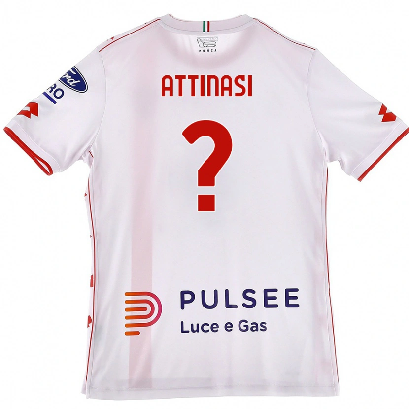 DanxenレディースMattia Attinasi#0白 赤アウェイシャツ2024/25ジャージーユニフォーム