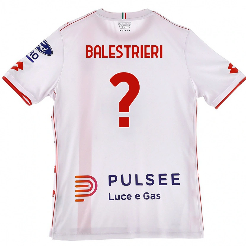 DanxenレディースAlessandro Balestrieri#0白 赤アウェイシャツ2024/25ジャージーユニフォーム