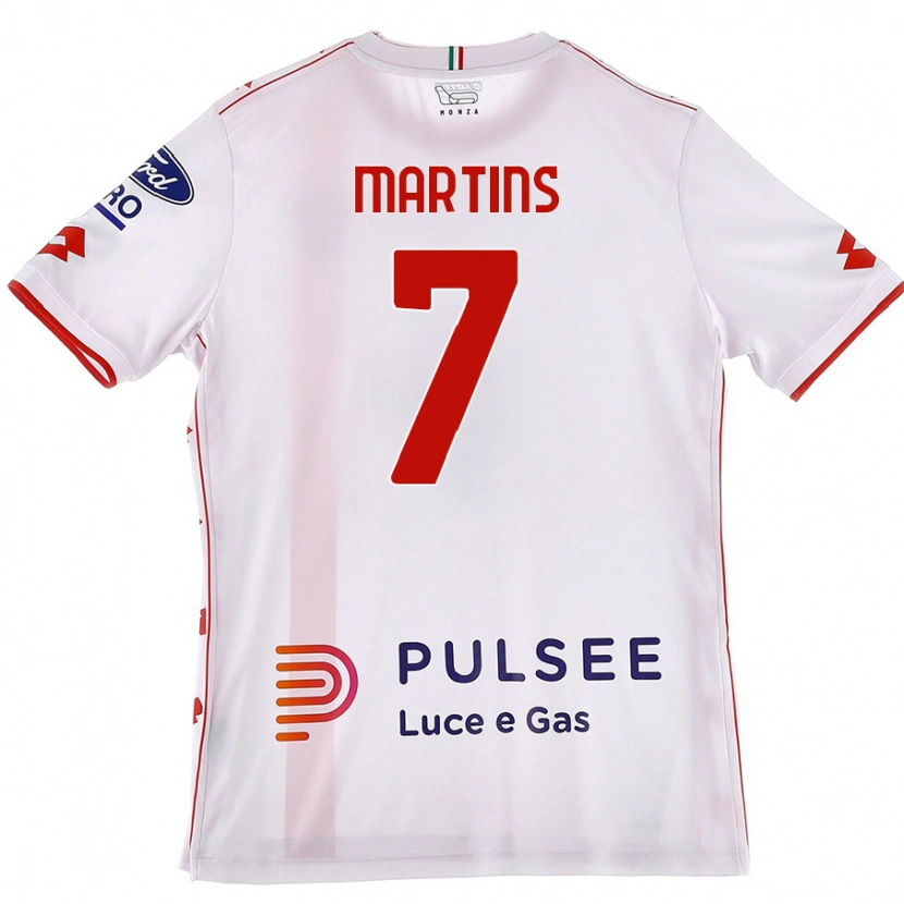 DanxenレディースKevin Martins#7白 赤アウェイシャツ2024/25ジャージーユニフォーム